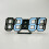3D Stereo LED Alarm Clock Living Room 3D Wall Clock Black Frame Blu-ray 1