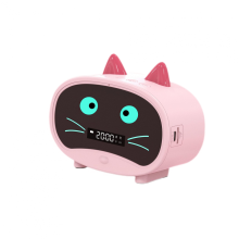 JUSTUP Schlaftrainingsuhr Wecker Kabelloser Bluetooth-Lautsprecher Wecker Tragbar Niedlich Stereo kompatibel Kinder Mädchen Jungen Schlafzimmer --- R