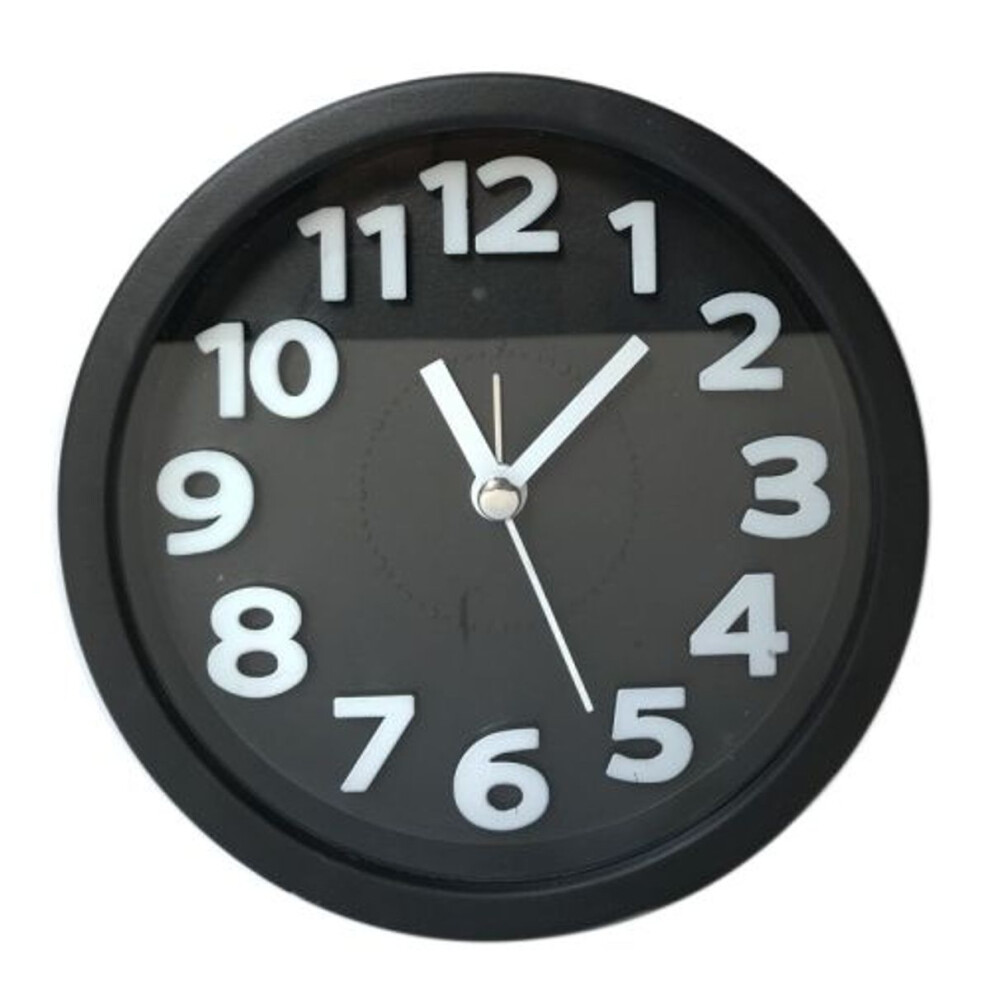 Round 12cm diameter candy colored digital silent stereo alarm clock compatible kids