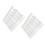 Pack of 2 Practical Silicone Baking Moulds Vanilla Bean-White 1