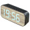 Bluetooth Speaker Alarm Clock Digital Clock with Bluetooth Speaker Mirror Digital Display Alarm Clock compatible Bedroom Office Black 1
