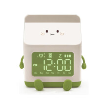 Sveglia per bambini, sveglia a tema tè al latte con funzione snooze, ideale per l'educazione al sonno dei bambini, adatta a scuola, casa e ufficio, c