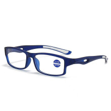 (Blue, +3.00 strength) 3X Men PC Sport Full Frame Anti-blue Light Reading Glasses 1.5 2.0 2.5 3 3.5 4.0