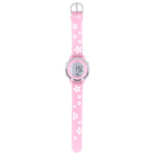Digital Sports Watch compatible Girls, 3D Cartoon, Waterproof LED Backlight, Alarm Clock compatible 3 to 10 Years, Pink Clear Scale