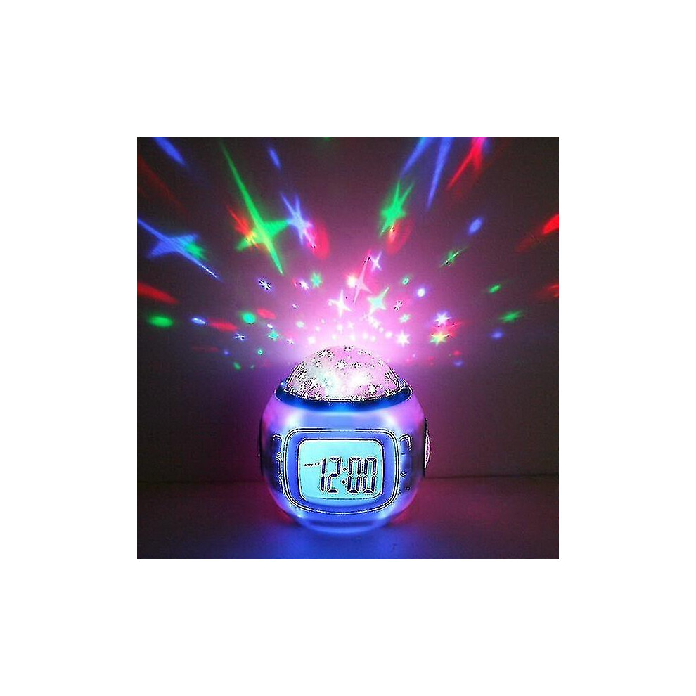 Children's Alarm Clock, Night Light Music Night Light Alarm Clock With Era And Date Display