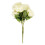 Buquê de rosas artificiais de seda marfim, 43 cm (17 polegadas), 2 arbustos. 3
