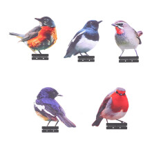 5 Artistic Metal Garden Birds Various-Single sided color