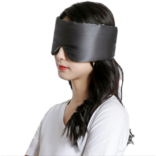 100% Silk Sleeping Mask for Women & Men DarkGrey 1