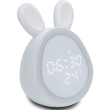 Sveglia con caricatore USB compatibile con la camera da letto, la cameretta dei bambini, sveglia digitale con luce notturna e display dell'era, orolo
