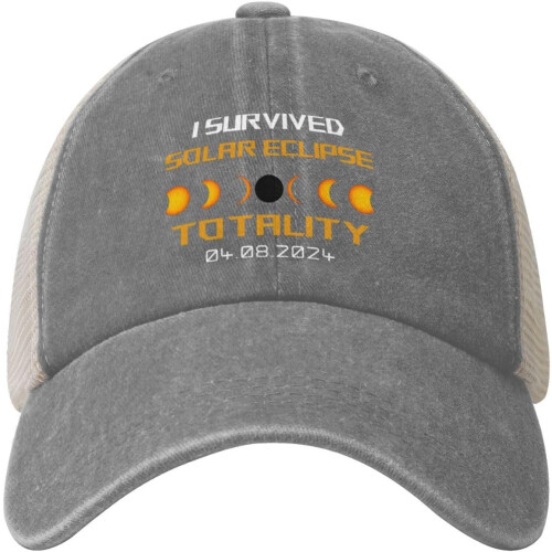 Solar Eclipse2024 Truckerkeps – Justerbar Snapback 1