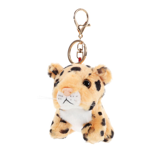 Plüsch-Leoparden-Schlüsselanhänger – PP-Baumwolle – 10 cm 2