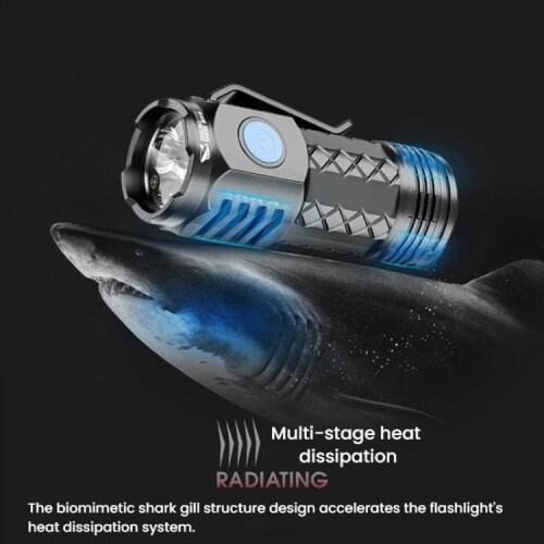 SMILING SHARK SD-5314A Portable LED Light Compact Mini Flashlight 2