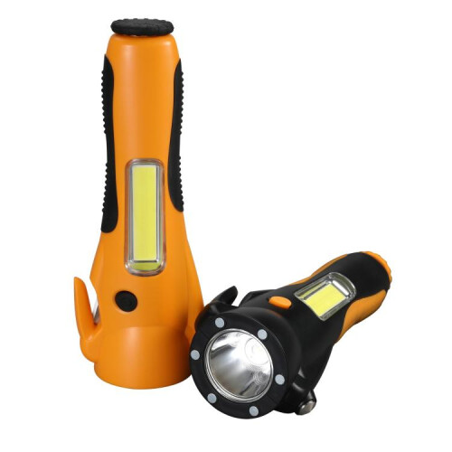 Multifunctional Emergency High-Intensity Magnetic COB Work Light with Car Safety Hammer(Black) 1