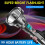 Strong Light Flashlight USB Rechargeable LED Super Bright Long-range Outdoor Lighting(Black) 3