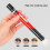 B35 XPG+LED Mini Pen Clip Type Home Mini Lighting Three Light Sources Portable Flashlight Pen Lamp (Red) 4