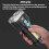 SMILING SHARK 863B Outdoor High-Brightness Portable Flashlight LED Torch With Side Light(Black) 2