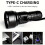 829 T40 1000LM USB Rechargeable LED Flashlight Not Battery(Black) 5