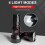 829 T40 1000LM USB Rechargeable LED Flashlight Not Battery(Black) 6