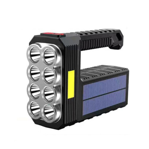 Solar Charging Super Bright Waterproof 8 LED Camping Flashlight Lamp 1