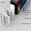 Solar Charging Super Bright Waterproof 8 LED Camping Flashlight Lamp 5