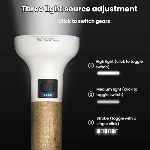 SMILING SHARK SD-1034-S Multi-Functional Camping LED Flashlight Portable Emergency Light For Home Use(White) 2