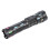 626 White Laser Wick Telescopic Zoom LED Flashlight with Fluorescent Strips(Black) 2