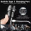 626 White Laser Wick Telescopic Zoom LED Flashlight with Fluorescent Strips(Black) 5