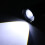 626 White Laser Wick Telescopic Zoom LED Flashlight with Fluorescent Strips(Black) 6