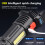 F-T25 Strong Bright 5 Core LED Flashlight USB Rechargeable Powerful Torch 5