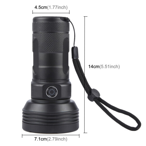 W5202-1 31 LEDs 5500LM High Brightness Rechargeable Flashlight(Black) 1