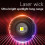 White Laser Wick LCD Digital Display Strong Light Rechargeable Portable LED Flashlight 3