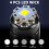 W5183 4 LEDs Highlight Mini Rechargeable Flashlight(Black) 5