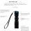 3W LED Mini Flashlight Light Torch Lamp with Strap(Black) 4