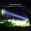 3W LED Mini Flashlight Light Torch Lamp with Strap(Black) 6