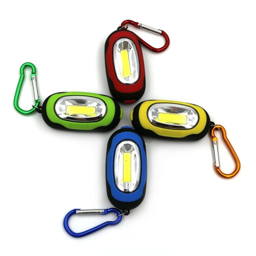 Portable Mini Keychain Pocket Torch COB LED Light Flashlight Lamp with 3 Modes(Green) 2