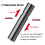 1800mAh LED Outdoor Strong Lighting Lithium Battery Flashlight, Color: Fixed Focus Silver 3