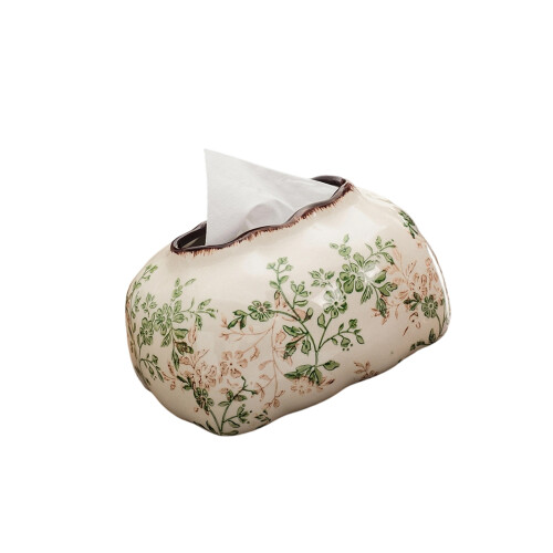 Delicate Porcelain Tissue Box Case For Bathroom-tissue box