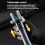 Rechargeable Zoomable High-Power Flashlight Handheld Aluminum Alloy Strong Light Torch(Black) 3