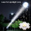 Rechargeable Zoomable High-Power Flashlight Handheld Aluminum Alloy Strong Light Torch(Black) 5