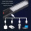 USB Rechargeable Waterproof LED Work Light With Power Display(30x5.5cm) 5