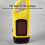 AT5503 Solar-Powered Hand-Cranked Emergency LED Flashlight (Color: Yellow) 4