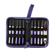 Crochet Hook Set With Hook Convenient Storage Case And-puple