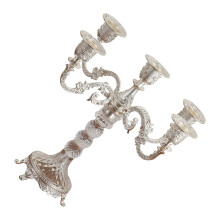 Retro Candlestick Holders Iron Metal Taper Candle-silver 5