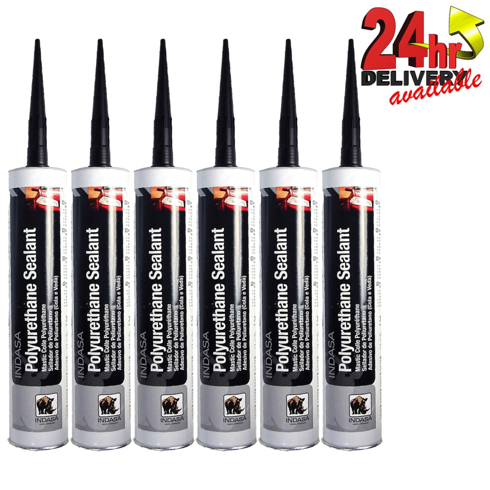 Indasa 472576 Polyurethane Silicone Sealer Bond Black Tube 310ml Multi-Purpose - Image 2
