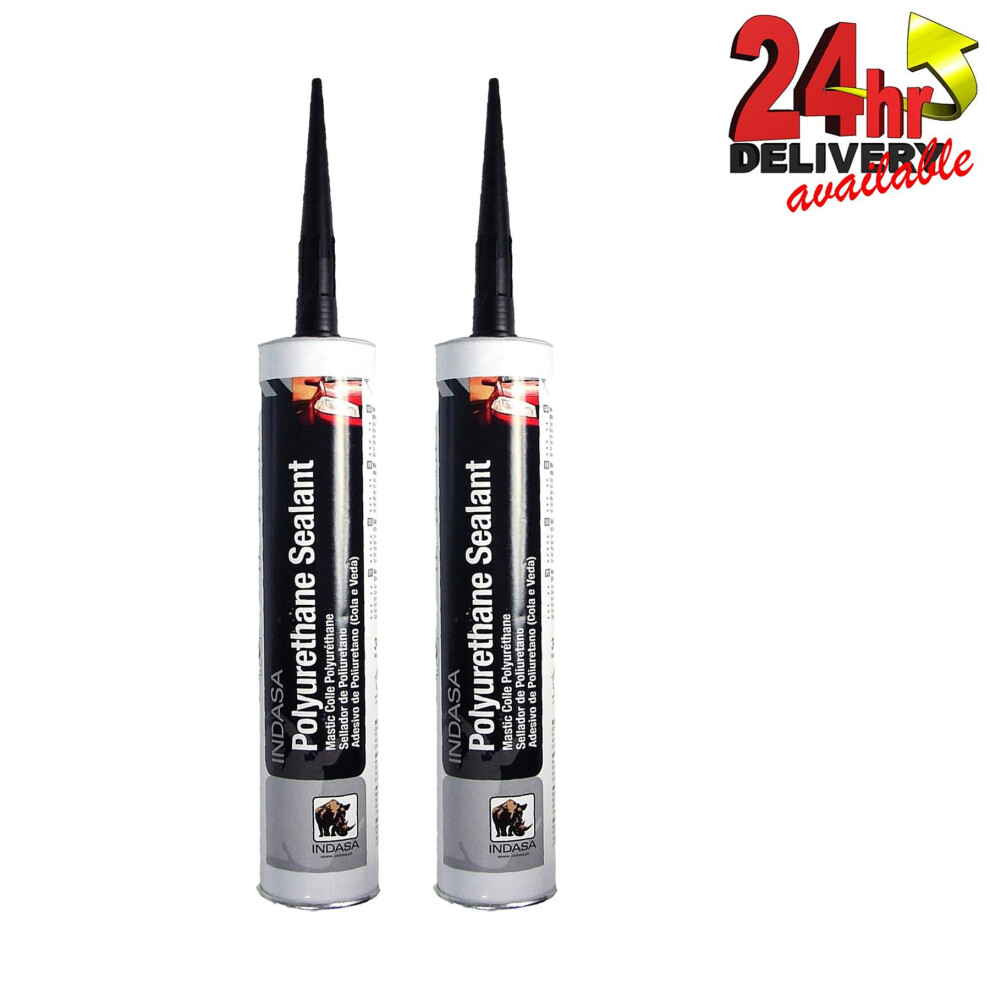 Indasa 472576 Polyurethane Silicone Sealer Bond Black Tube 310ml Multi-Purpose - Image 2