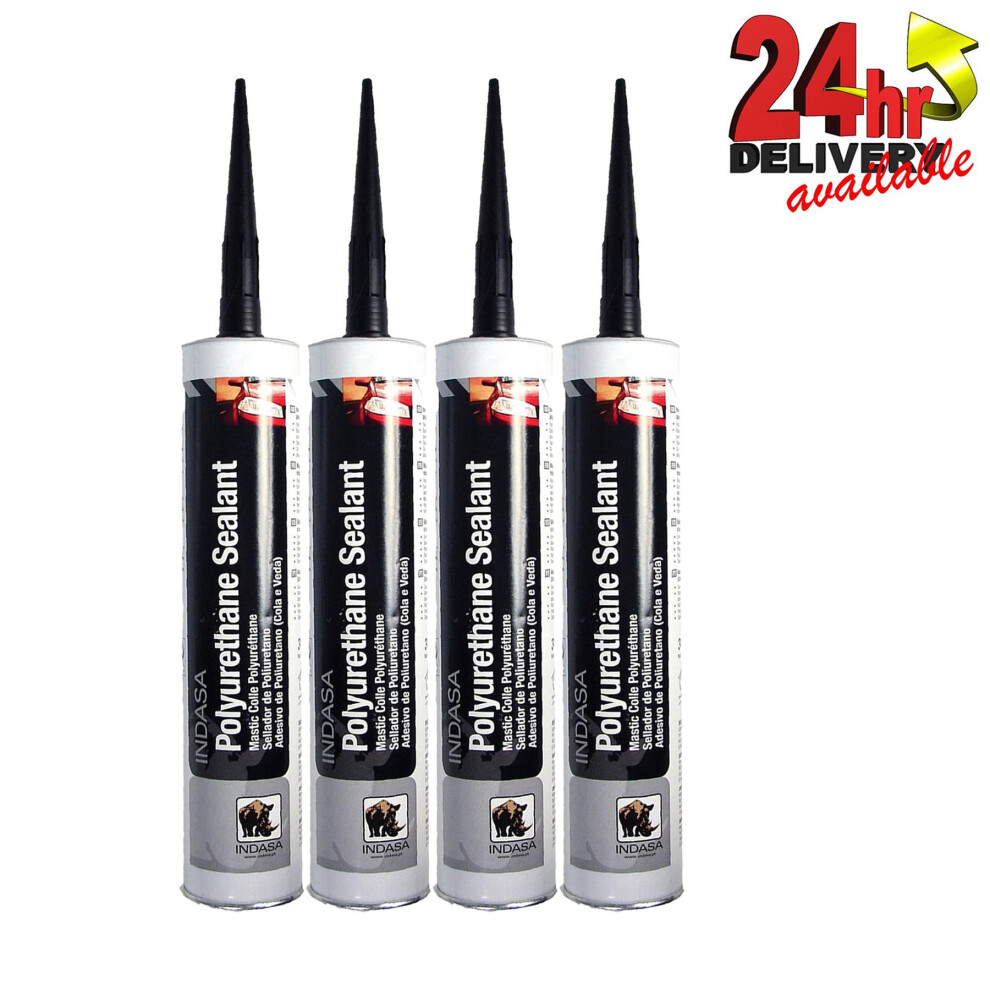 Indasa 472576 Polyurethane Silicone Sealer Bond Black Tube 310ml Multi-Purpose - Image 2