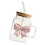 Modern Square Drinking Glasses With Handle And Wood-Bow Tie 1