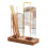 2 In 1 Scented Diffuser Glass Cup Holder Upside-Sapele wood 1