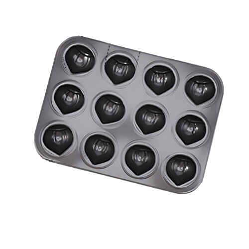 12 Well Baking Sheet For Cakes And Breads Features Smooth-5