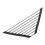 Delicate Triangle Dish Drainer Rack for Small Kitchens-Black 1